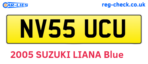NV55UCU are the vehicle registration plates.