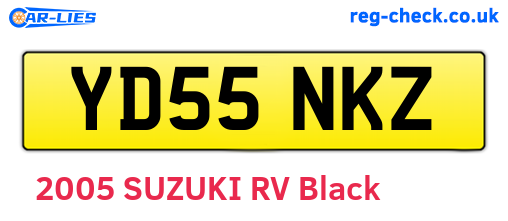 YD55NKZ are the vehicle registration plates.