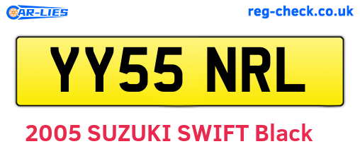 YY55NRL are the vehicle registration plates.