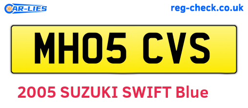 MH05CVS are the vehicle registration plates.