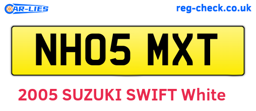 NH05MXT are the vehicle registration plates.