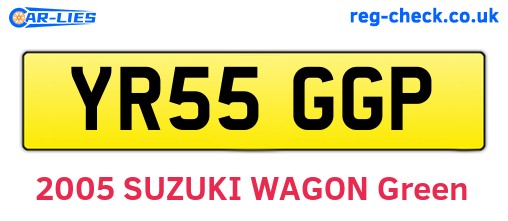 YR55GGP are the vehicle registration plates.