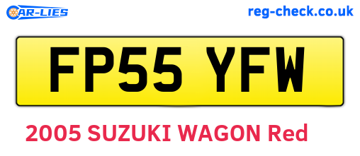 FP55YFW are the vehicle registration plates.