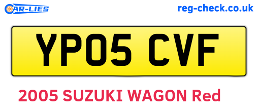 YP05CVF are the vehicle registration plates.
