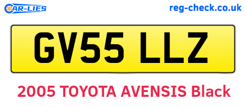GV55LLZ are the vehicle registration plates.