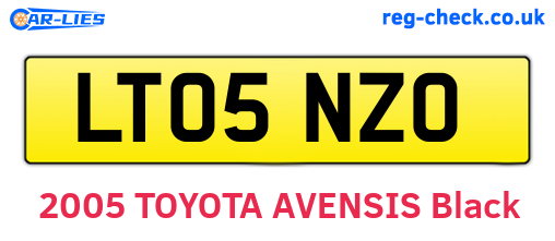 LT05NZO are the vehicle registration plates.