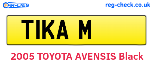T1KAM are the vehicle registration plates.