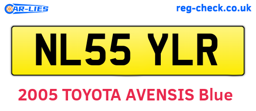 NL55YLR are the vehicle registration plates.