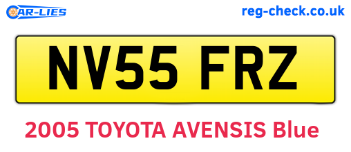 NV55FRZ are the vehicle registration plates.