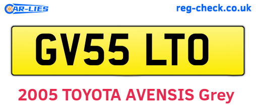 GV55LTO are the vehicle registration plates.