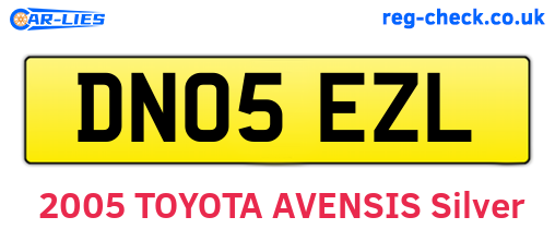DN05EZL are the vehicle registration plates.