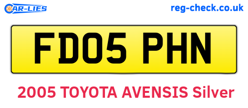 FD05PHN are the vehicle registration plates.