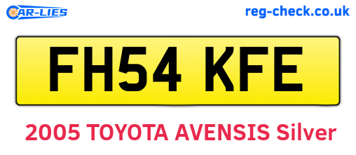 FH54KFE are the vehicle registration plates.