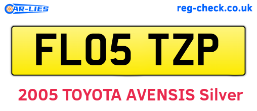 FL05TZP are the vehicle registration plates.