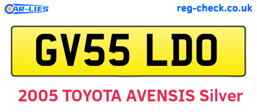 GV55LDO are the vehicle registration plates.