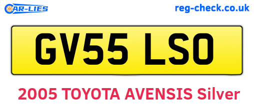 GV55LSO are the vehicle registration plates.
