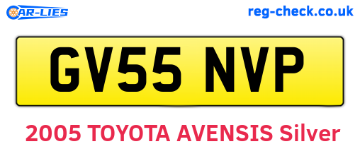 GV55NVP are the vehicle registration plates.