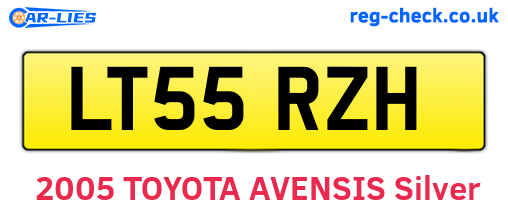 LT55RZH are the vehicle registration plates.