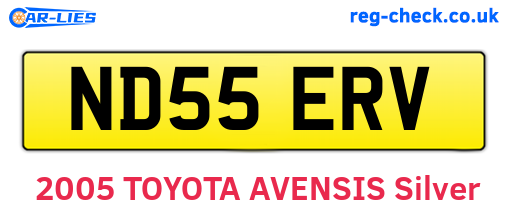 ND55ERV are the vehicle registration plates.