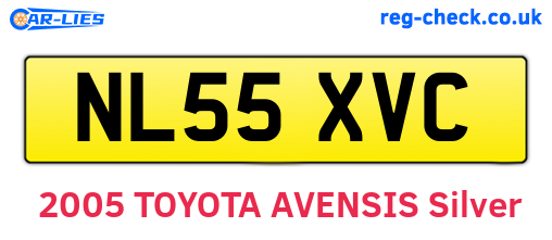 NL55XVC are the vehicle registration plates.