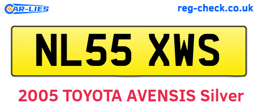 NL55XWS are the vehicle registration plates.