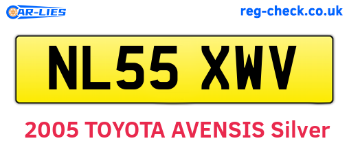NL55XWV are the vehicle registration plates.
