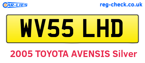 WV55LHD are the vehicle registration plates.