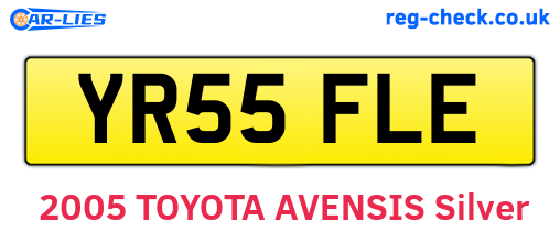 YR55FLE are the vehicle registration plates.