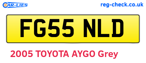 FG55NLD are the vehicle registration plates.