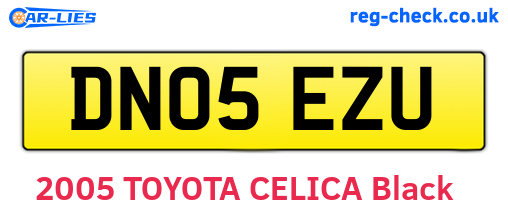 DN05EZU are the vehicle registration plates.