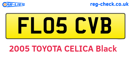 FL05CVB are the vehicle registration plates.