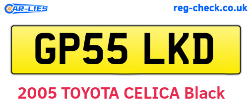 GP55LKD are the vehicle registration plates.