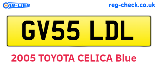 GV55LDL are the vehicle registration plates.