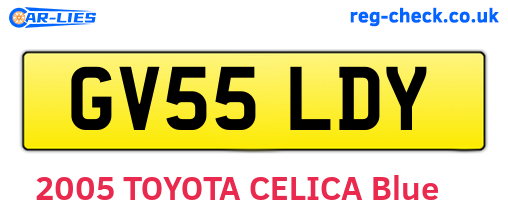 GV55LDY are the vehicle registration plates.