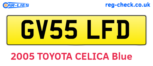 GV55LFD are the vehicle registration plates.