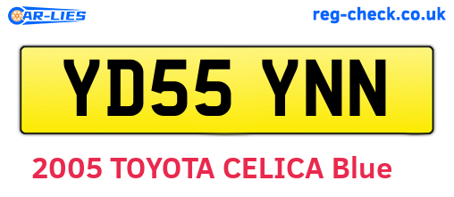 YD55YNN are the vehicle registration plates.