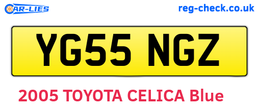YG55NGZ are the vehicle registration plates.