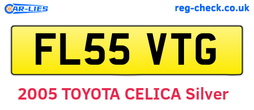 FL55VTG are the vehicle registration plates.