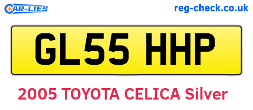 GL55HHP are the vehicle registration plates.