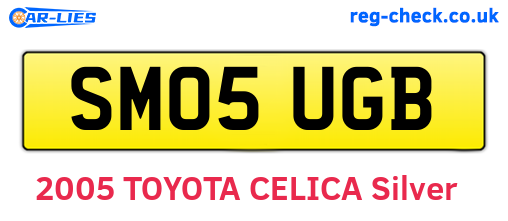 SM05UGB are the vehicle registration plates.