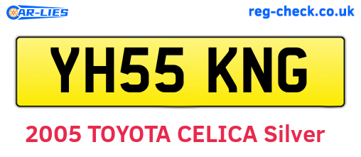 YH55KNG are the vehicle registration plates.