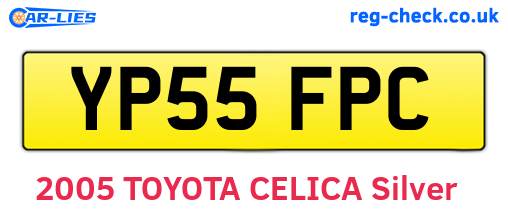 YP55FPC are the vehicle registration plates.
