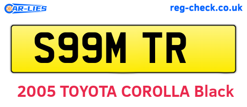 S99MTR are the vehicle registration plates.