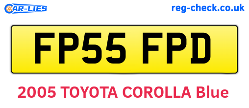FP55FPD are the vehicle registration plates.
