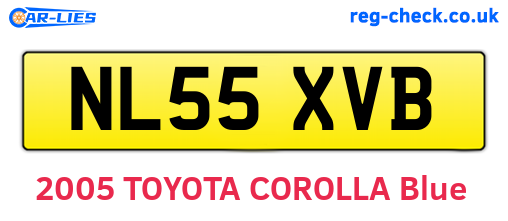 NL55XVB are the vehicle registration plates.