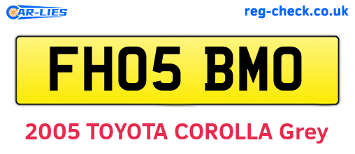 FH05BMO are the vehicle registration plates.