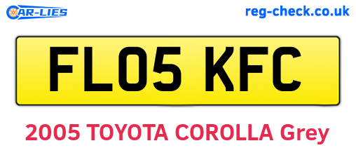 FL05KFC are the vehicle registration plates.
