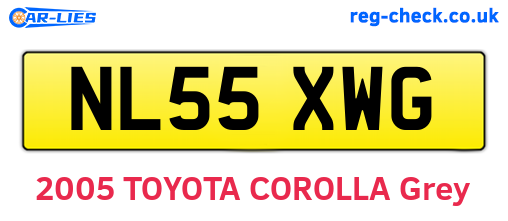 NL55XWG are the vehicle registration plates.