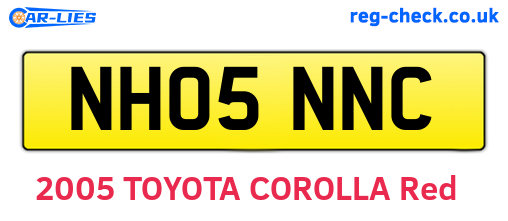 NH05NNC are the vehicle registration plates.