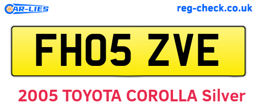 FH05ZVE are the vehicle registration plates.